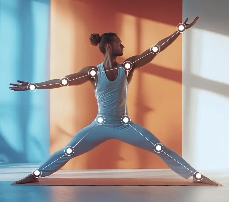 Woman sit on the flor in lotos pose